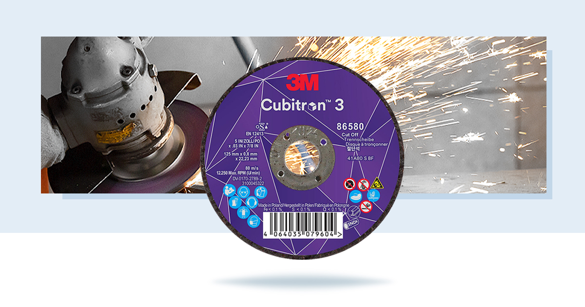 Kapp stålet, kutt tidsbruken: Kappeskiven Cubitron 3