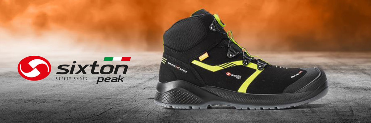 Svart Sixton Peak vernesko på støvete bakgrunn