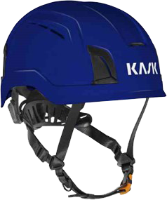 Blå hjelm