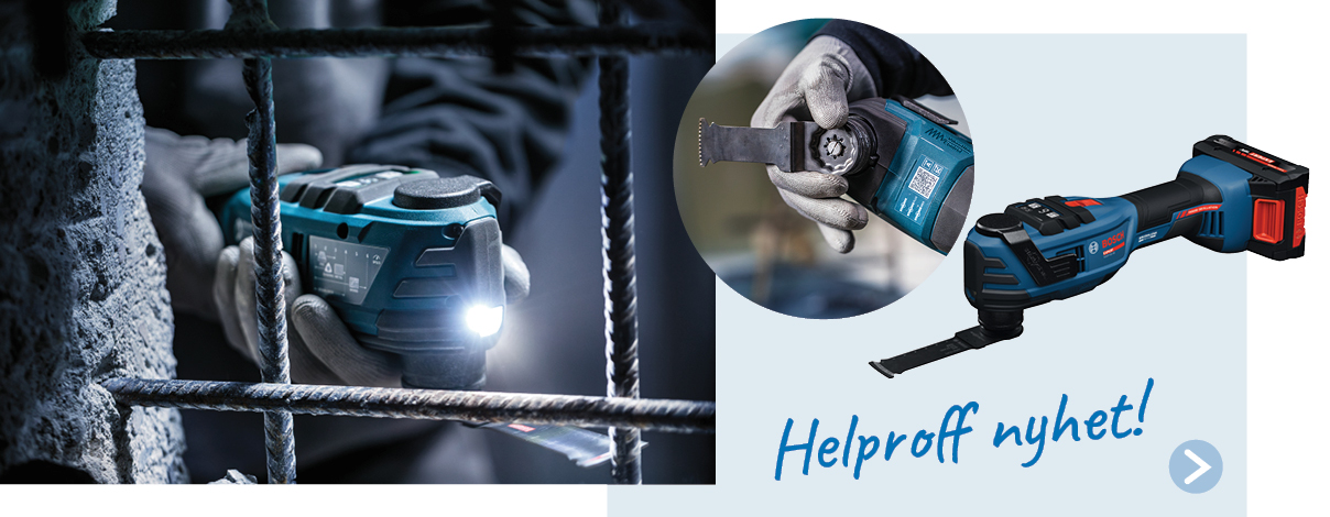 Bosch EXPERT EXOP18V‑40 er en ny og kraftfull batteridrevet multikutter for profesjonelle som vil jobbe raskere og mer presist.