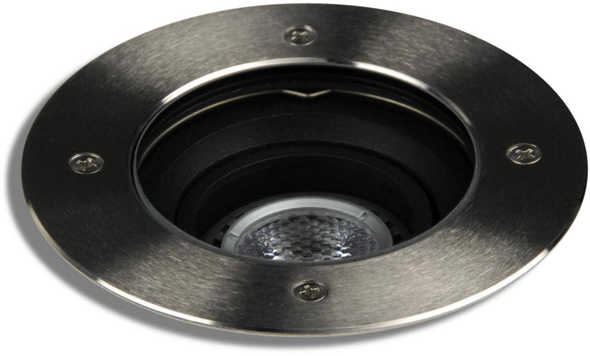 Downlight Unilamp Zet1 - ZET1 9011 Rund Tilt GU10 6W Nedfellingsarm m/box og lysk