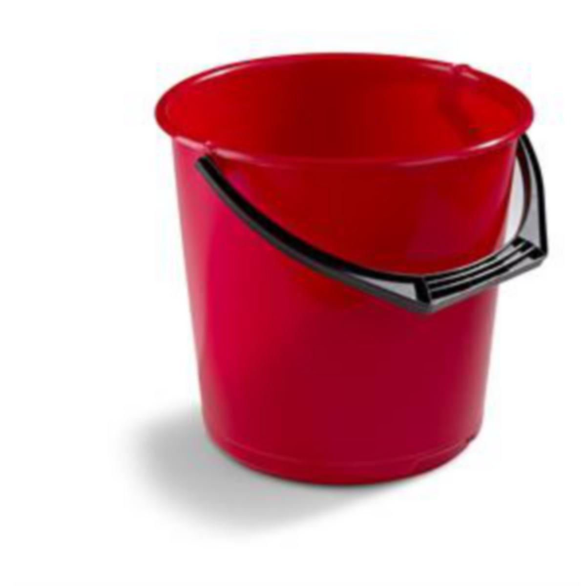 Plastbøtte 10 ltr - Bøtte plast m/plastgrep Nordiska Plast 10L rød