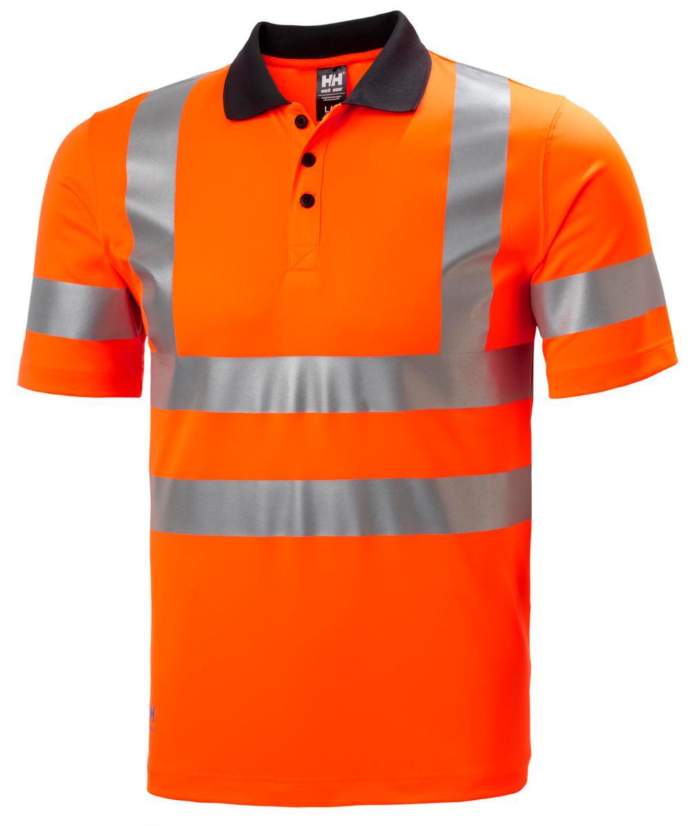 T-skjorte HH Addvis HiVis kl.1(2) - Piqueskjorte HH Addvis HiVis kl.1 oransje str XS