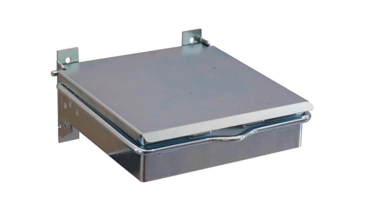 Sanitærposeholder Basic, a-collection - Basic Sanitærposeholder blankkrom lokk. 165x85x180 mm