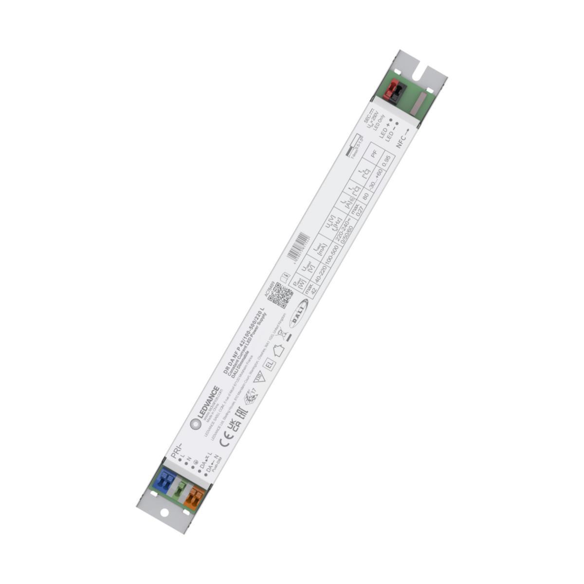 LED driver Ledvance med NFC-dimmegrensesnitt - DR DALI NFC P 42/100-500/220 L