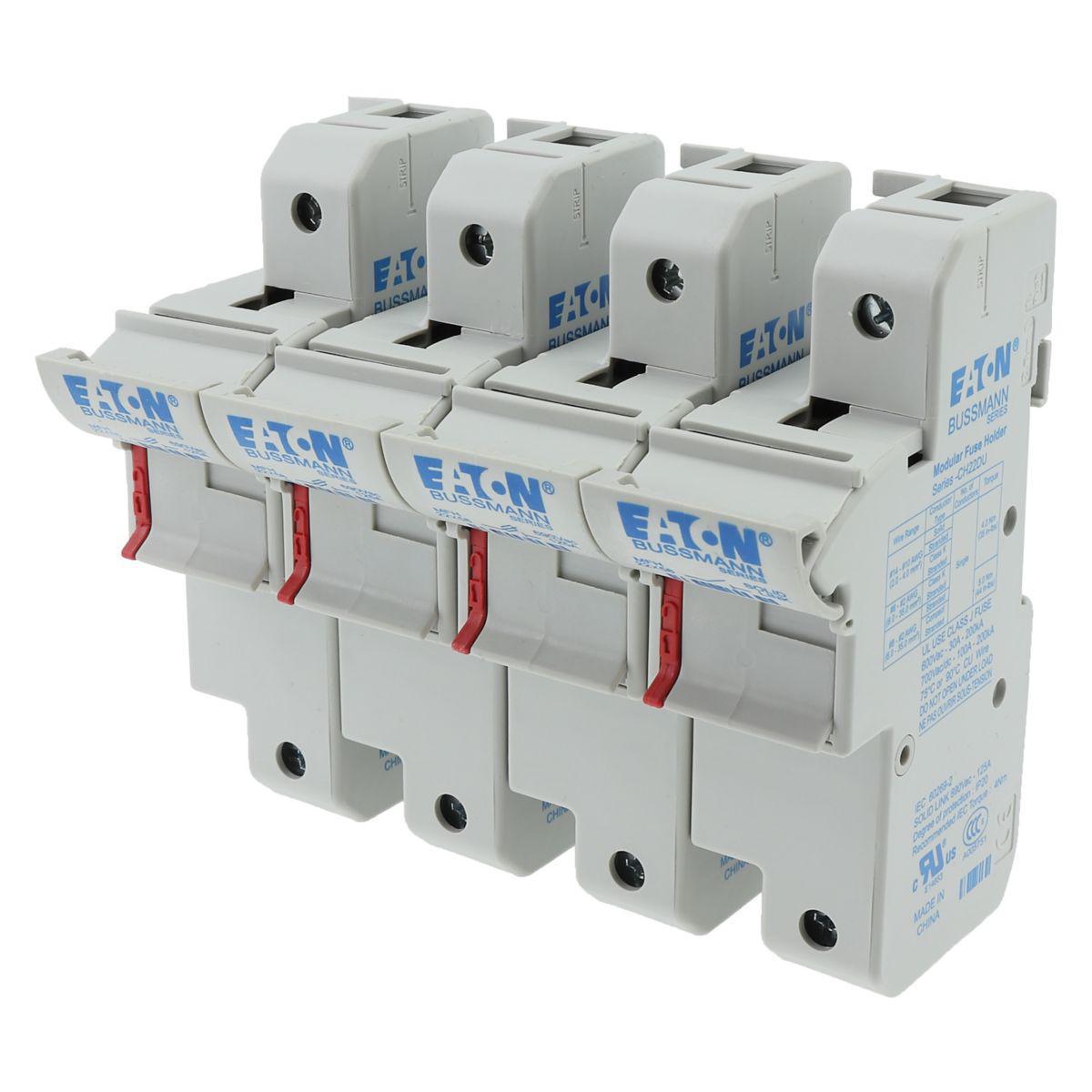 Modulær sikringsholder Eaton 3pol - Modulær Sikrsholder 125A 3+N 3 Pole 22x58 MFH and Neutral