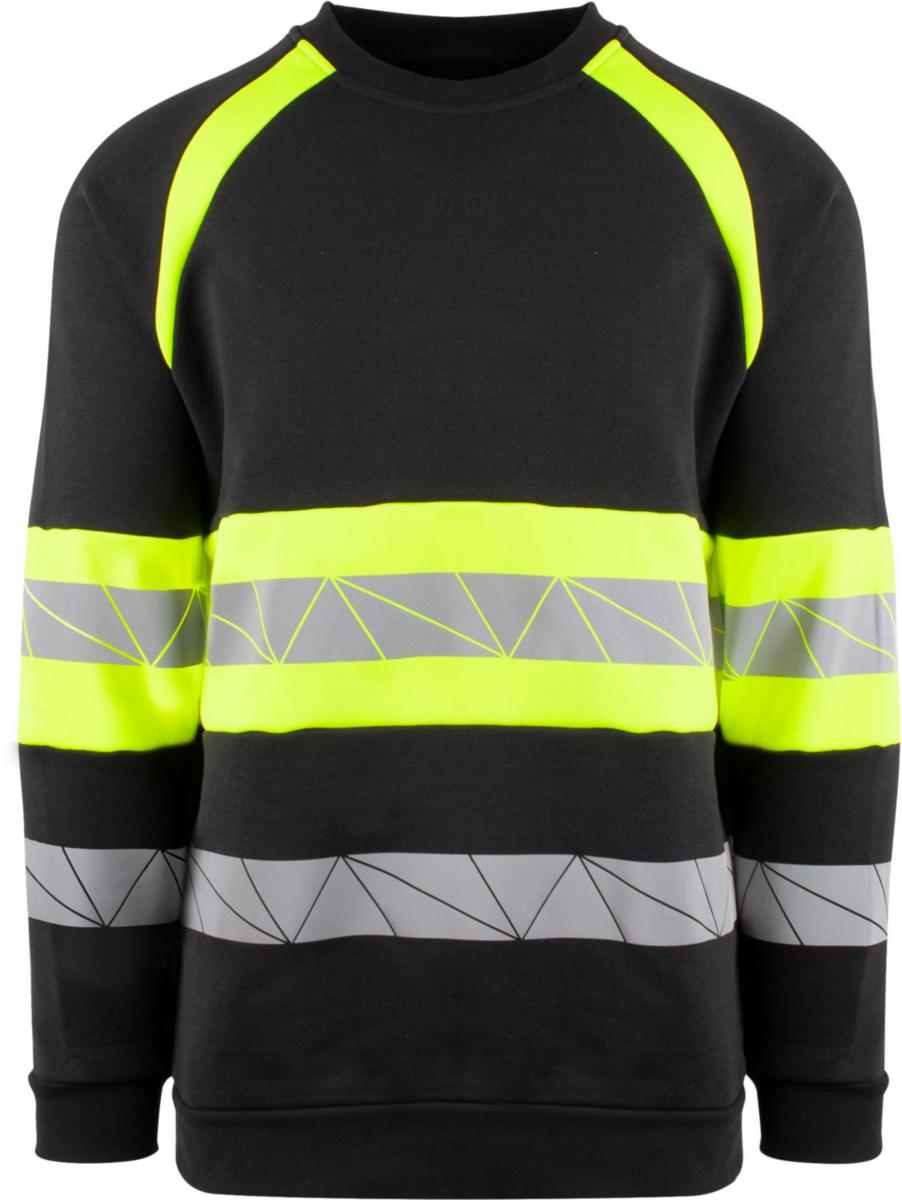 Collegegenser YOU® Brande HiVis kl.1 - Collegegenser YOU Brande HiVis kl.1 svart/gul str L