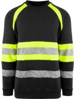Collegegenser YOU Brande HiVis kl.1 svart/gul str L