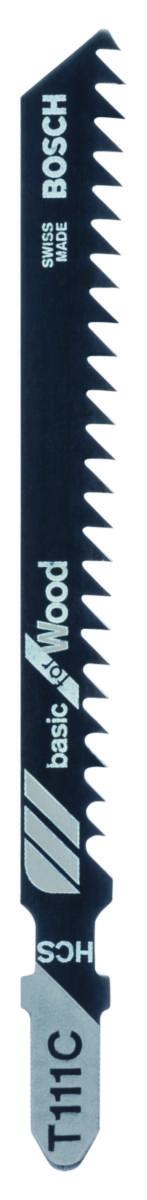 Stikksagblad Bosch T 111 C HCS - Stikksagblad T 111 C Bosch Basic for Wood 100pk