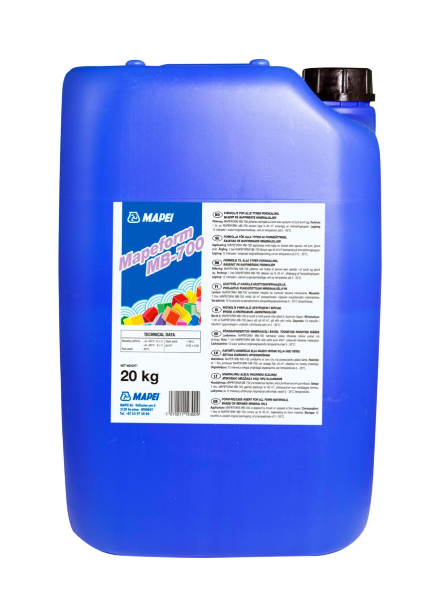 Formolje Mapei Mapeform MB 700 - Formolje Mapeform MB 700 Mapei 20 kg kanne