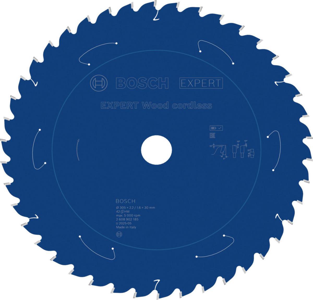 Sirkelsagblad Bosch Expert wood - Sirkelsagblad Expert Wood Bosch Ø305X30X2.2mm 42T 5G