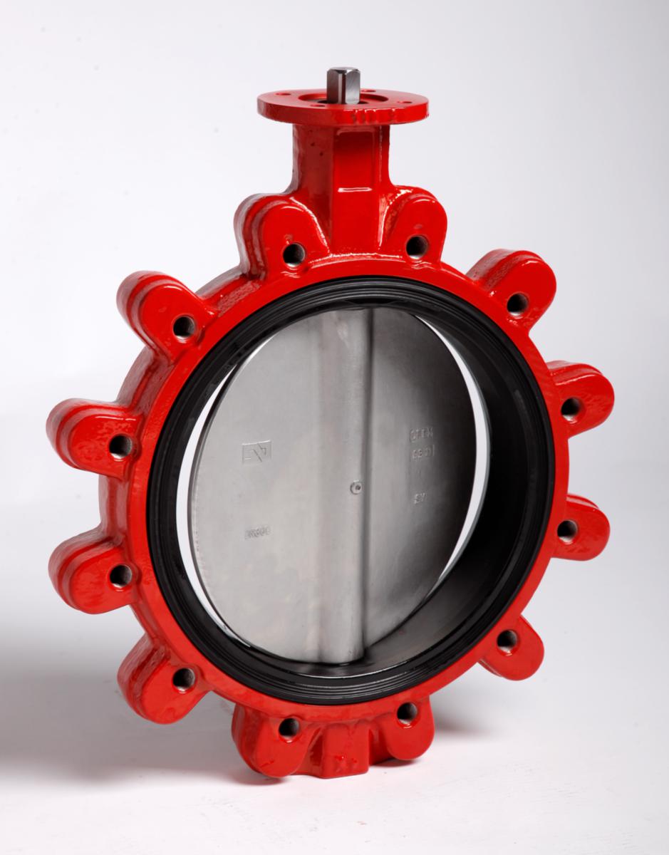 Dreiespjeldventil Lug - SIG 23 LT, uten betjening - DN300 Dreiespj. PN10 NBR SIG 23LT u/btj/S.duplex spjeld