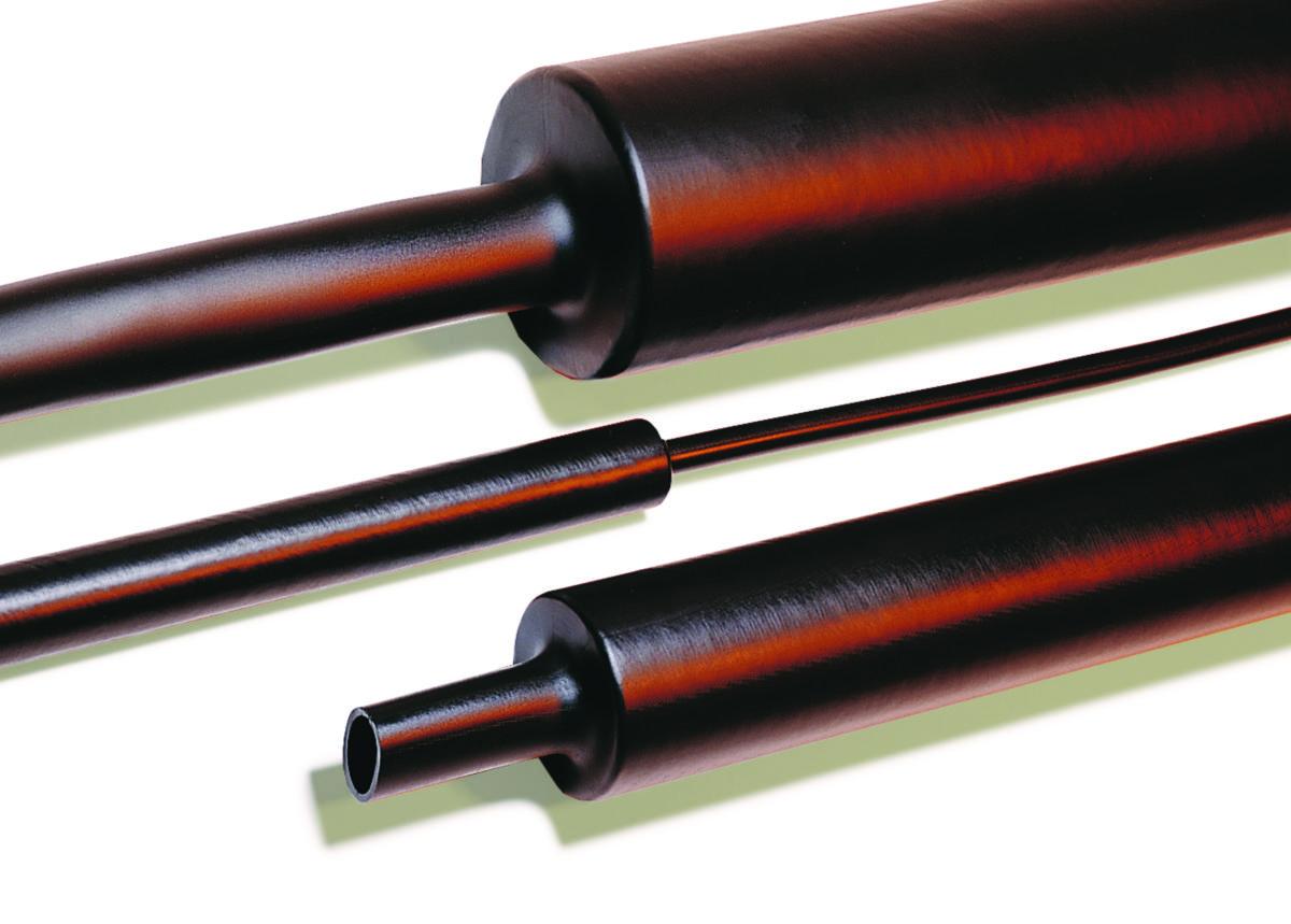 Krympeslange HellermannTyton MU47 - Krymp MU47 40/12mm 1m sv u/lim u/lim