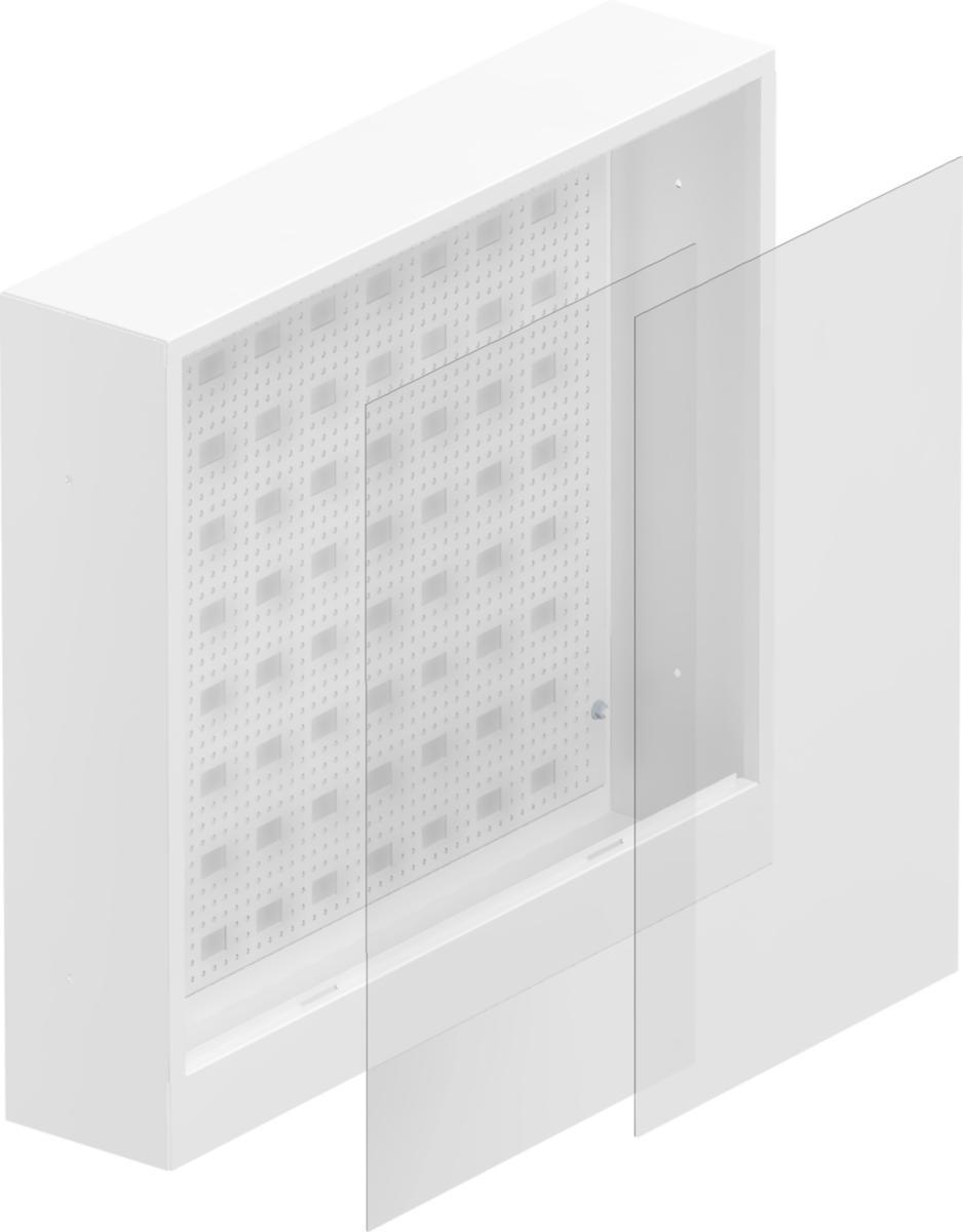 Fordelerskap Aqua Plus, Uponor - 350x350x118mm Fordelerskap A FS u/dør/ramme Uponor