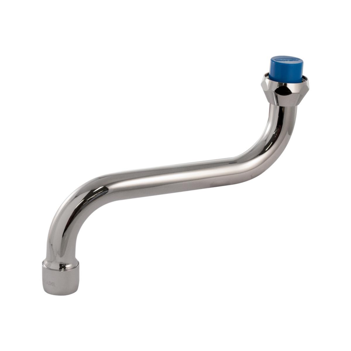 Utløpstut for veggbatteri, Oras - S-tut L=150mm strålesamler M22 x 1 innv.