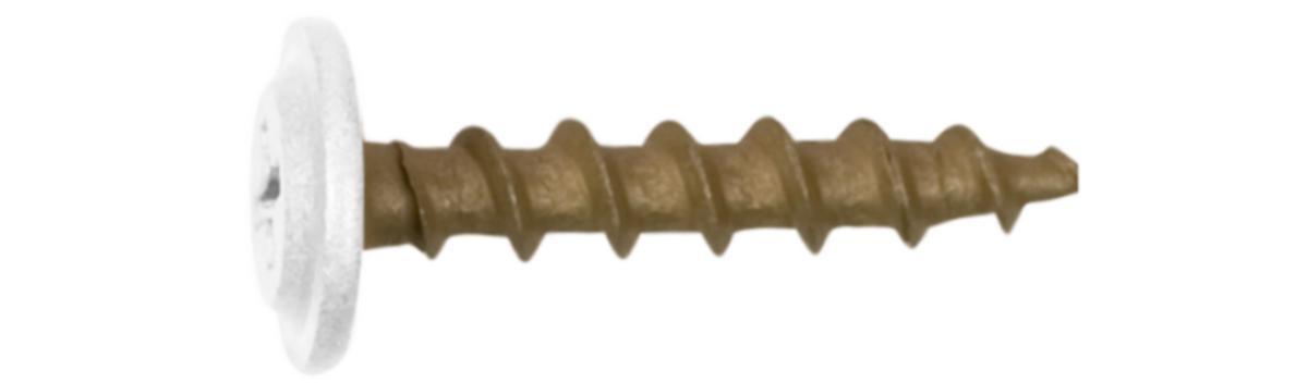 Monteringsskrue tre utv-C4 - Monteringsskr 4.2X25 C4 9010 Ejot tre ren hvit 250pk