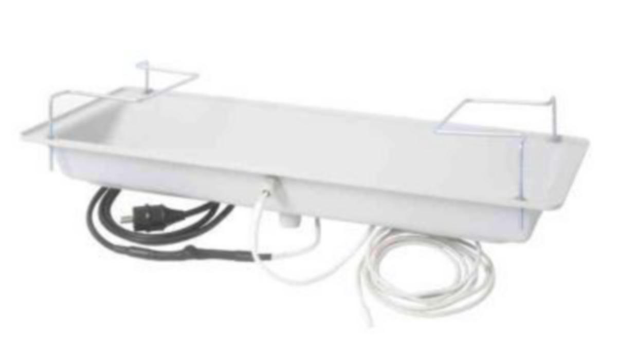 Dryppeskål for utedel/varmepumpe - Dryppeskål f/utedel/varmepumpe 400X1000X124 mm