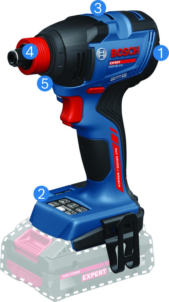 Kombitrekker Bosch EXDX18V-210 - Kombitrekker EXDX18V-210 Bosch 18V Solo