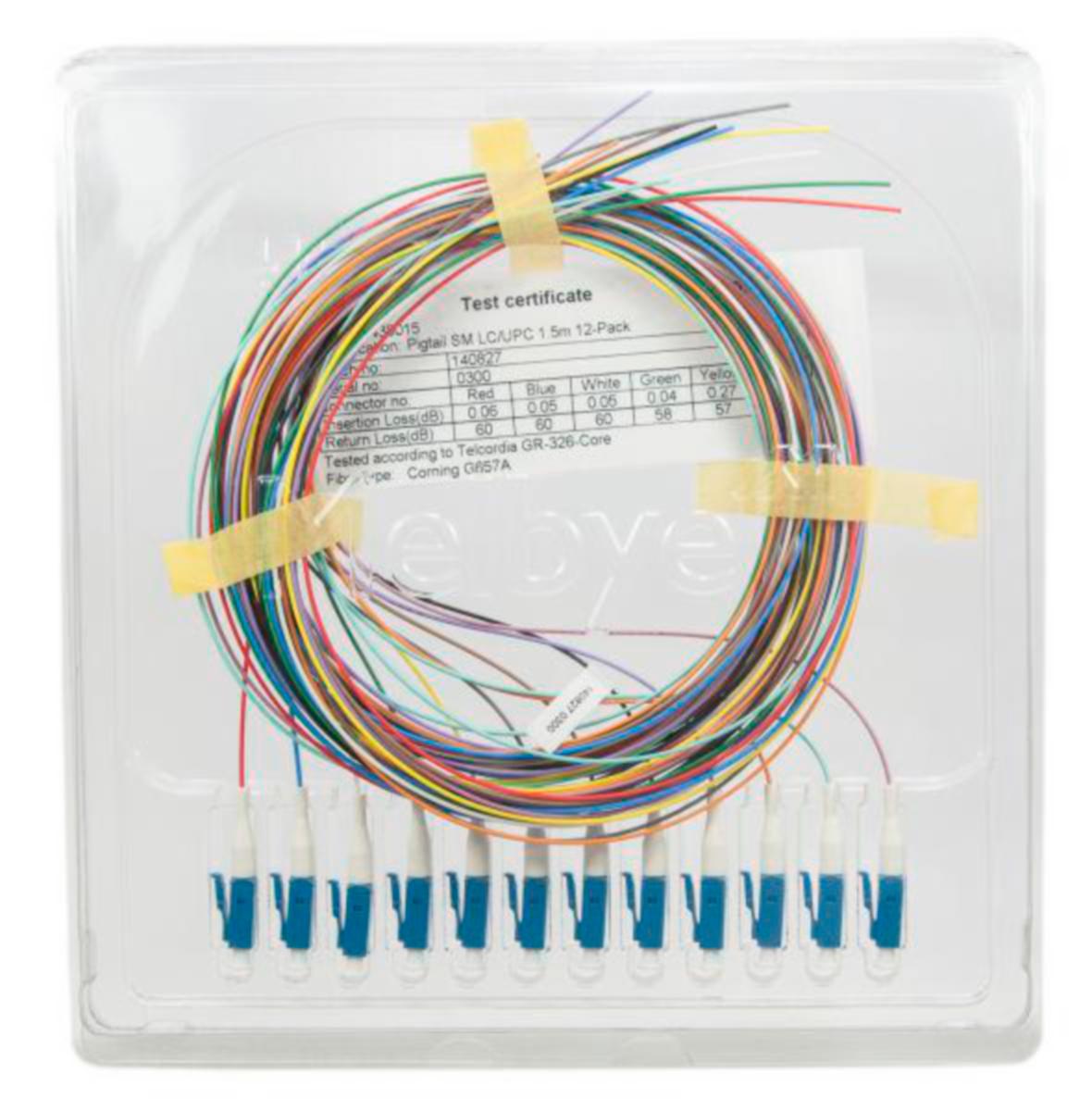 Fiberhale Melbye SM FC - Fiberhale SM LC/UPC 1.5m 12 pk 