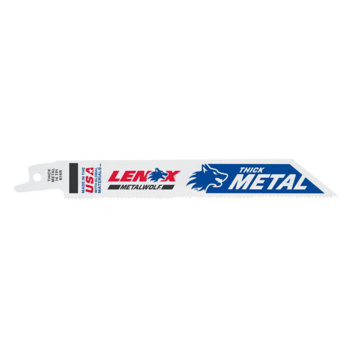 Bajonettsagblad Lenox for stål og rustfritt - Bajonettsagblad B614R Bi-Metal Lenox 152mm 14T 25pk
