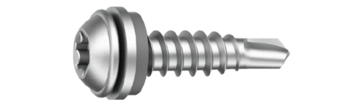 Beslagskrue Ejot TX25 - Beslagskr 4.8X19 TX25 A2 R7011 BSP 2X0.9mm E10 EPDM 250pk