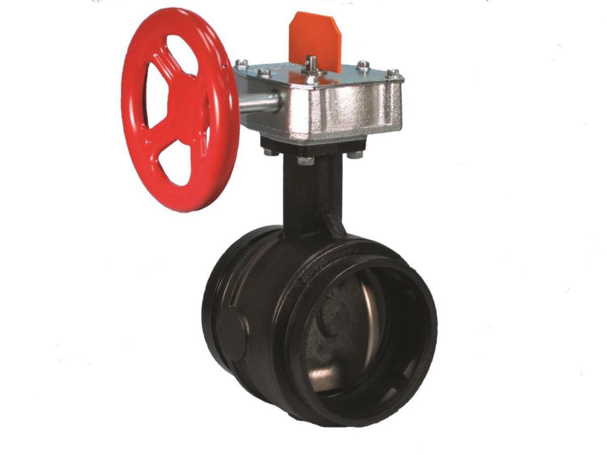 Spjeldventil VIC 705, åpen overvåkning, Victaulic® FireLock™ - 114.3mm spjeldventil 705 - Fire