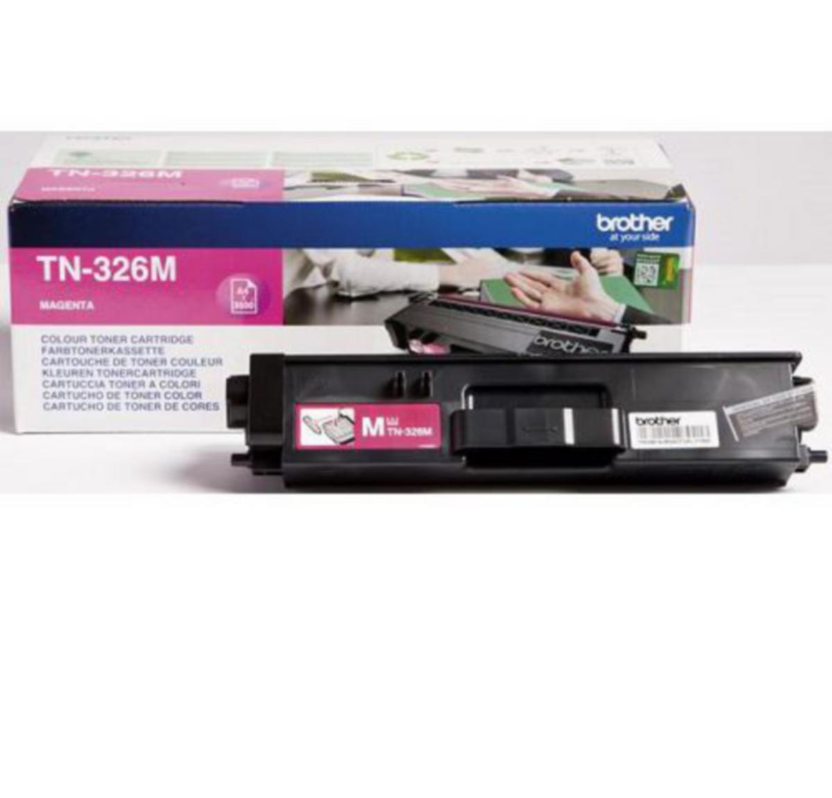 Toner TN326M Brother high capacity rød - Toner TN326M Brother high capacity rød