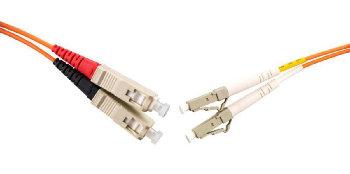 Fibersnor Melbye MM SC-LC - Fibersnor 2xMM OM3 SC-LC 5m
