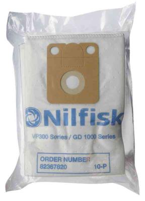 Støvsugerpose Filter syntet Nilfisk f/ VP300 10pk