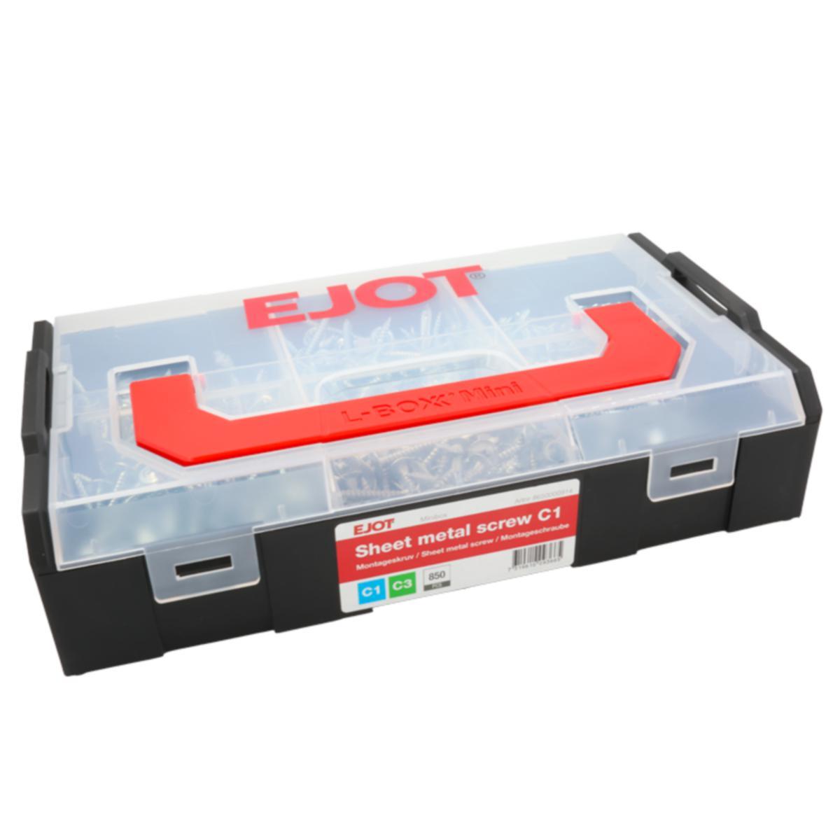 Monteringskruer Ejot Minibox C1 stål - Monteringskruer Minibox C1 Ejot stål 1pk