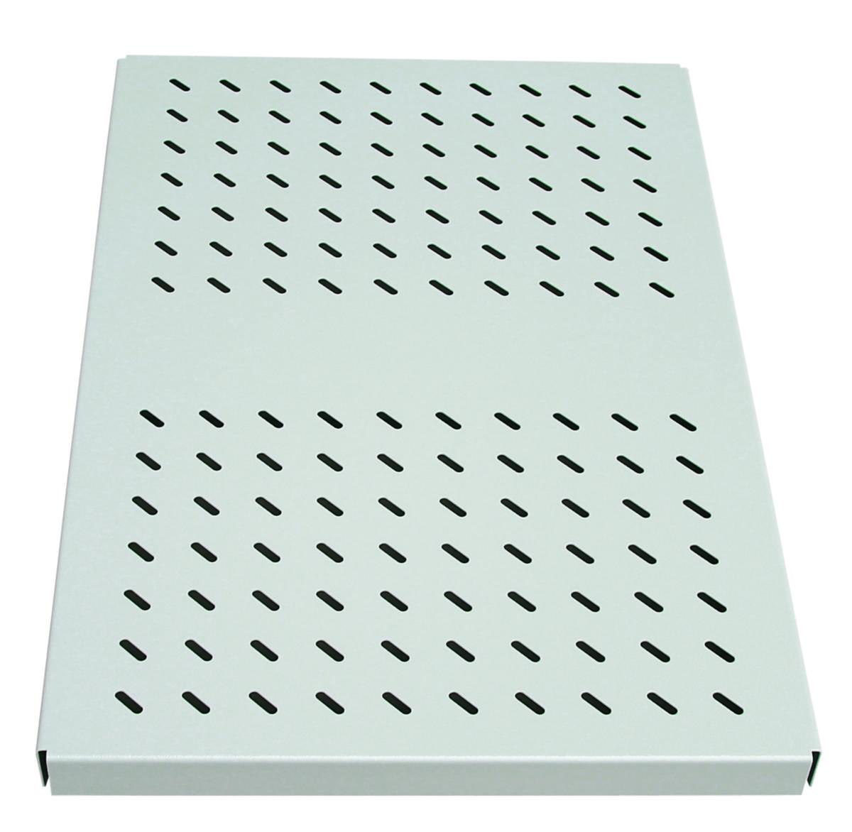 Hylle Molex Knutsen fast 19" 1U 100 kg - Hylle fast 19"/D=350mm grå 100 kg