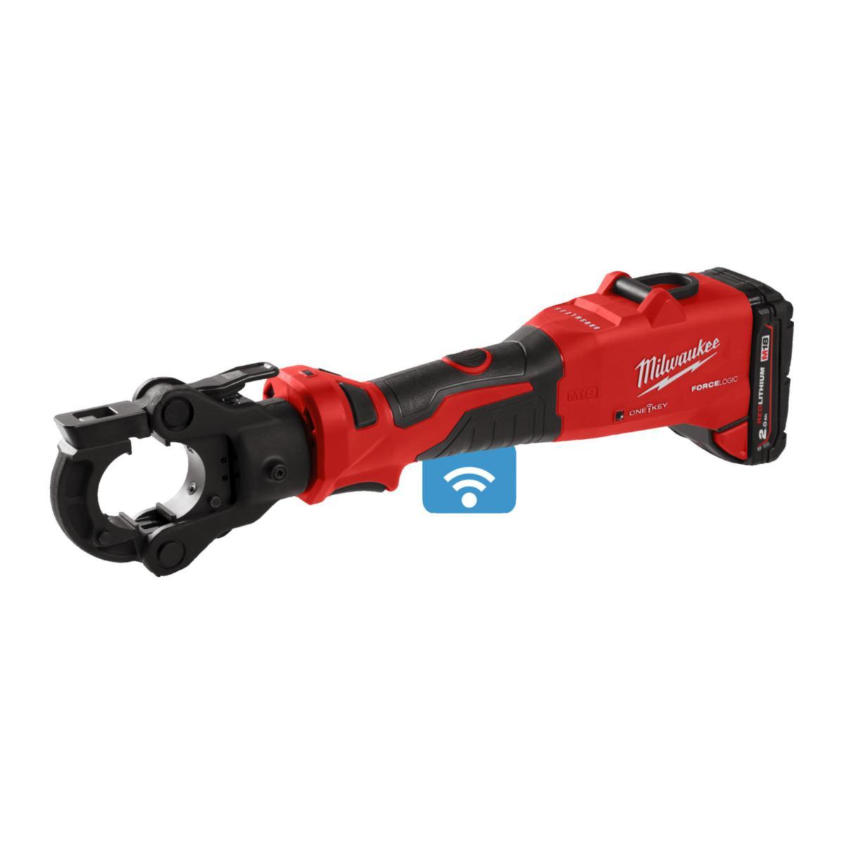 Pressverktøy Milwaukee M18 ONEHCCT-202C - Pressverktøy M18 ONEHCCT-202C Milwaukee 18V 2X2.0Ah