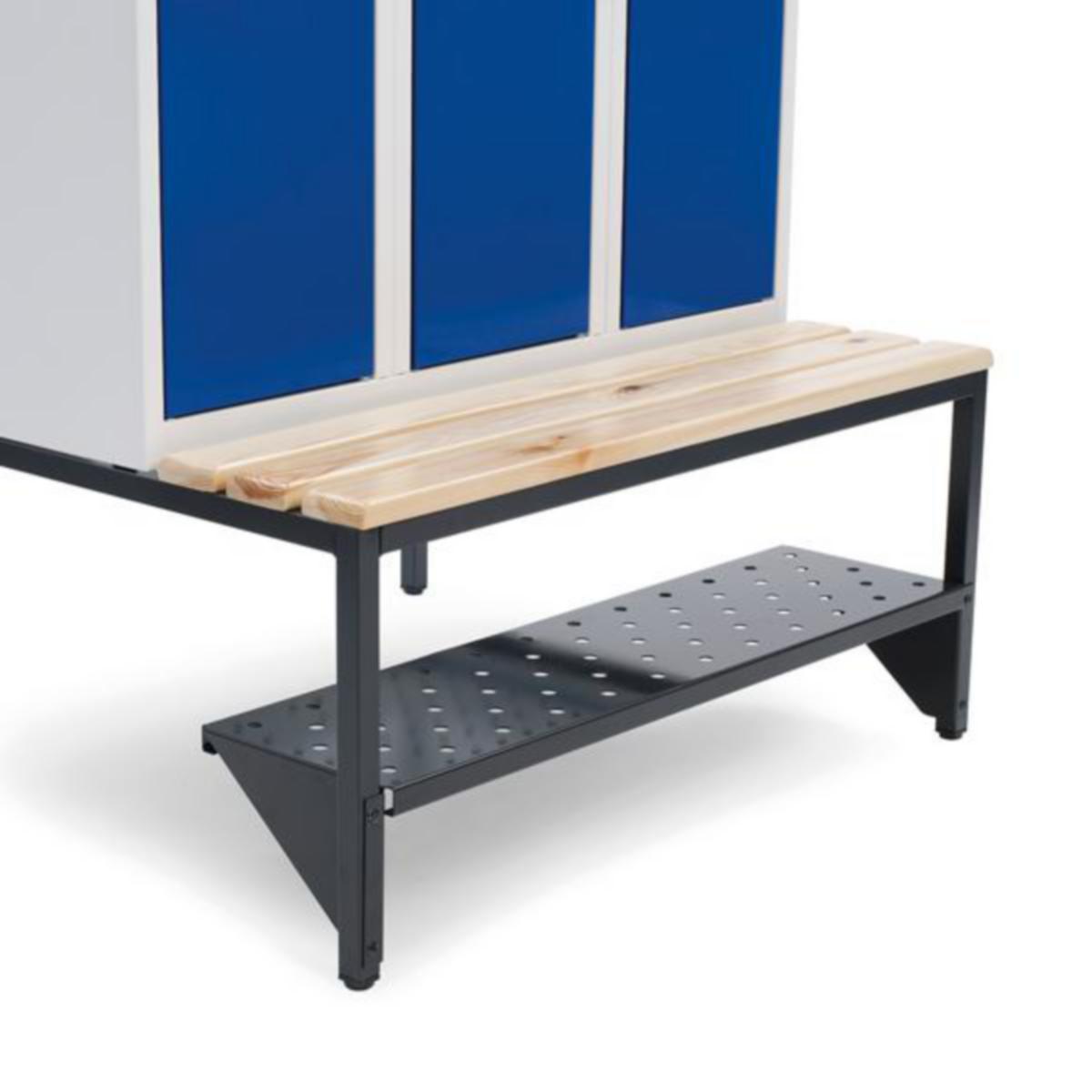 Skohylle sittebenk SM - Skohylle for sittebenk og benr SM skohylle 1200mm RAL 9005