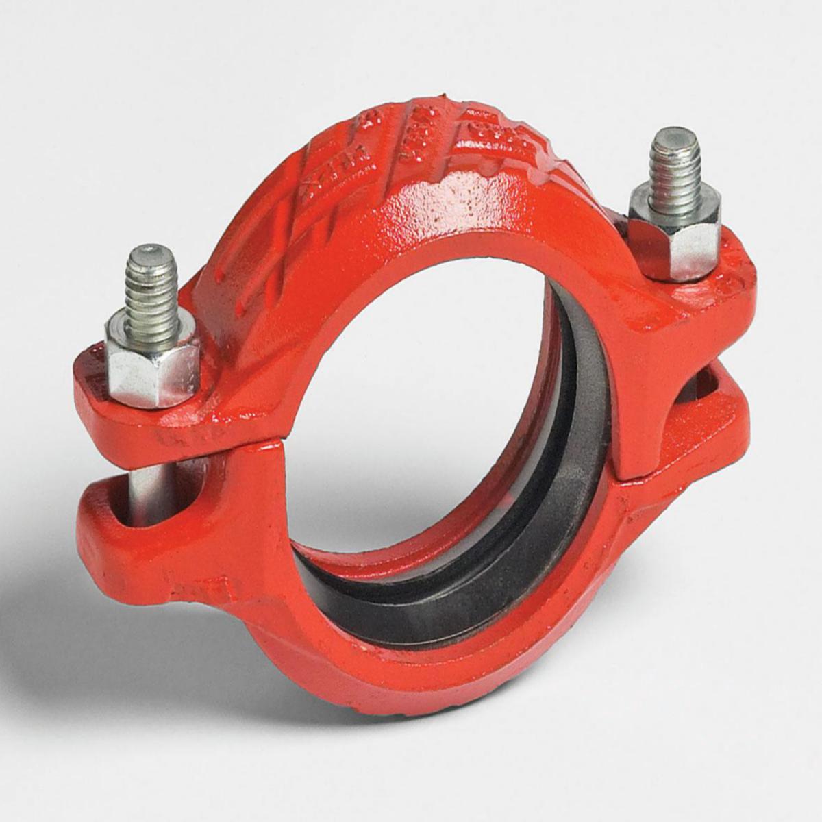 Kupling, fast, Vic 07, EPDM rød, oransje, Victaulic® VKS - 33.7mm kupling fast rød 07 - VKS