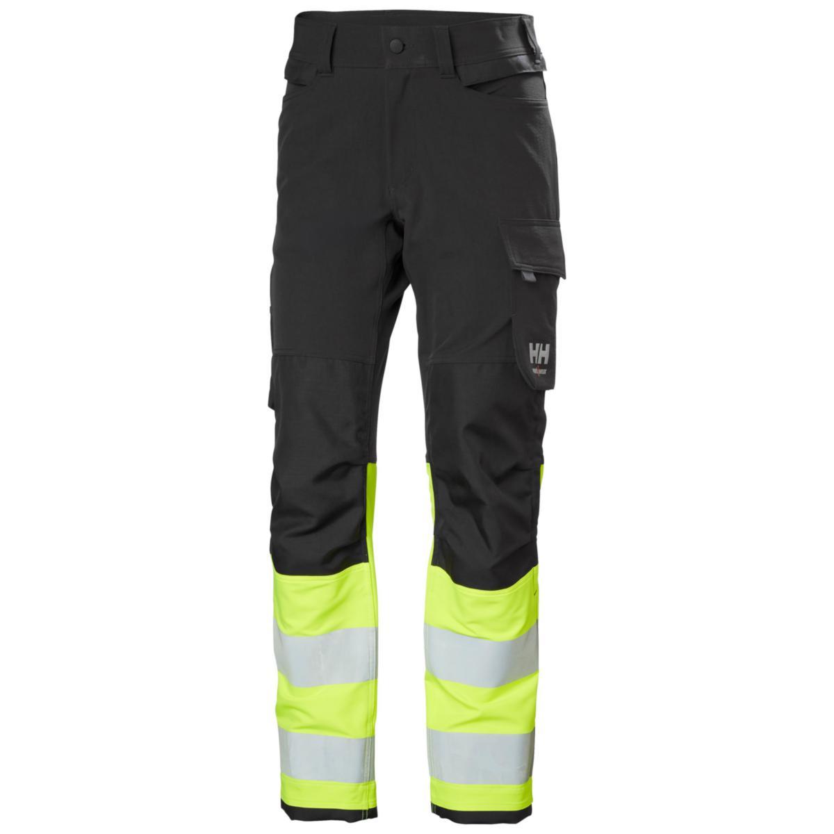 Håndverksbukse HH Alna 4X CNCT HiVis kl.1 - Håndverksbukse HH Alna 4X CNCT HiVis kl.1 m.grå/gul str C50