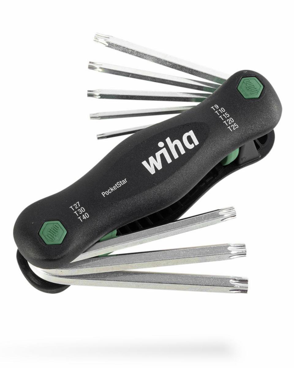 Nøkkelsett Wiha Foldbar T9-40 - Foldesett PocketStar 363P Wiha TORX T9-T40 8 stk