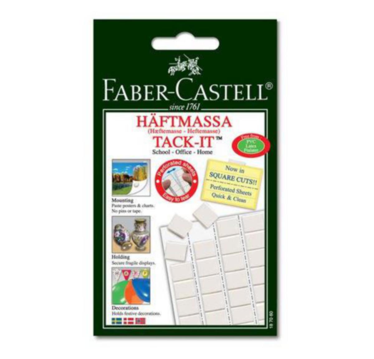 Heftemasse Faber Castell - Heftemasse Tack-it 50g Faber Castell Hvit (90)