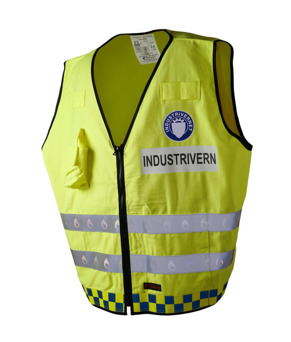 Refleksvest Reflectil - Refleksvest Refl Industrivern Mannskap FRAS gul str L