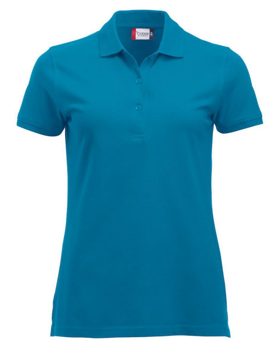 Piqueskjorte dame Clique™ Marion 028246 - Piqueskjorte dame Clique Marion Turkis str M