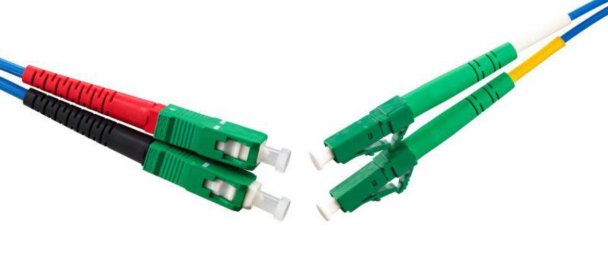 Fibersnor Melbye SM SC-LC - Fibersnor SM 2xSC/A-LC/A 7.5m