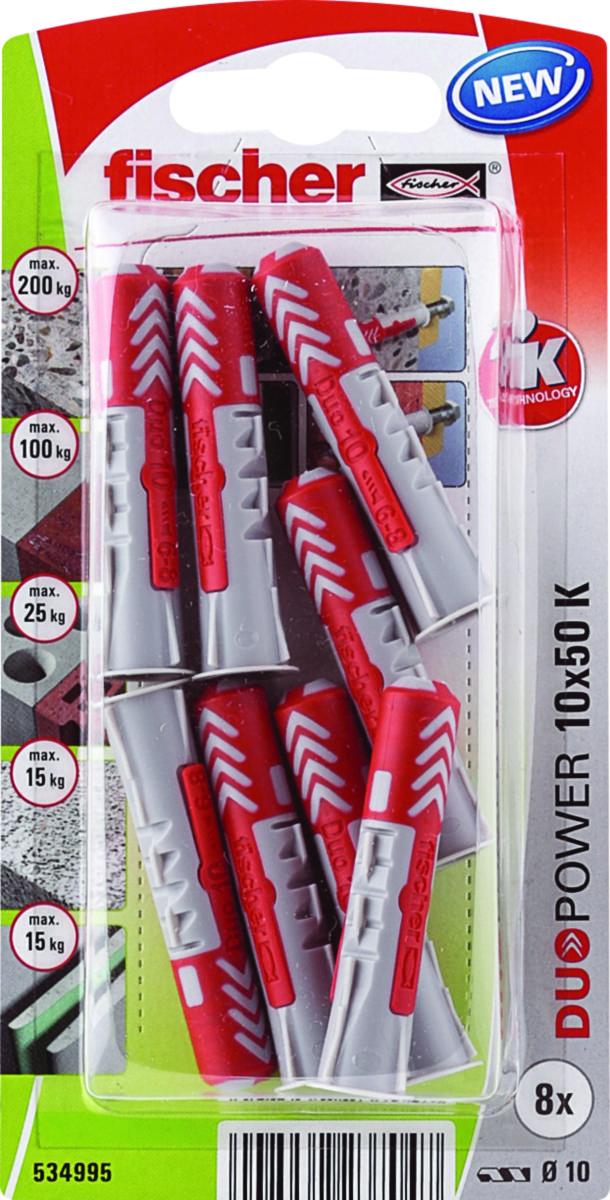 Universalplugg fischer Duopower - Universalplugg 10X50 Duopower a 8stk fischer BK