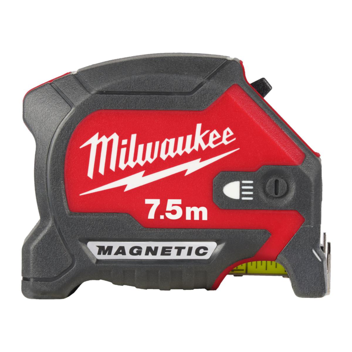 Målebånd Milwaukee LED magnetisk 7.5m - Målebånd LED Magnetisk 7.5m Milwaukee