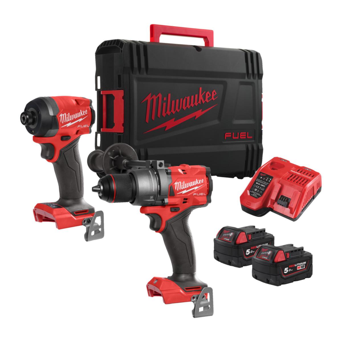 Kombipakke Milwaukee M18 FPP2A3-502X - Kombipakke M18 FPP2A3-502X Milwaukee 18V