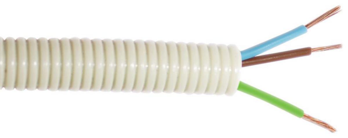 Flexrør Tec Con Norge Easyfix - Easyfix 16/3G2.5 Korrugert plastrør med kabel