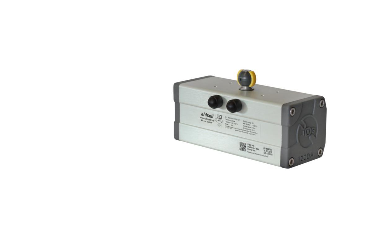 Aktuator pneumatisk dobbeltvirkende, JAG scotch-yoke system - 360 JAG360DA Pneumatisk aktuat ISO 5211 F07/F10 Dobl virk