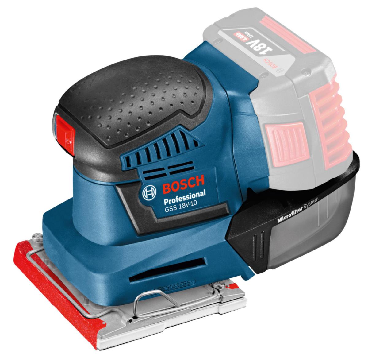 Plansliper Bosch GSS 18 V-LI Solo - Plansliper GSS18V-10 Bosch 18V solo kartong
