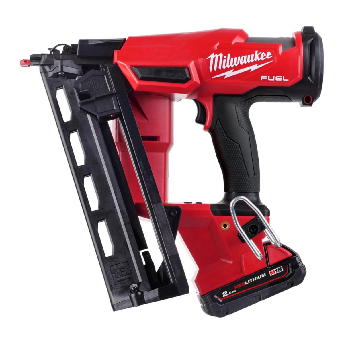 Dykkertpistol Milwaukee M18 FN16GA-202X - Dykkertpistol M18 FN16GA-202X Milwaukee 18V 2.0Ah koffert