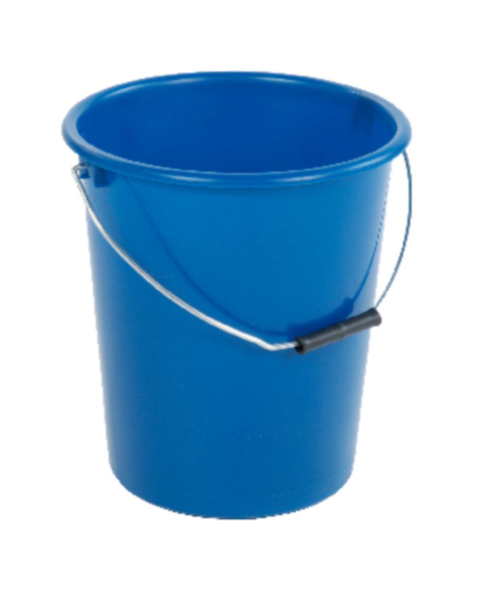 Plastbøtte 12 ltr - Bøtte plast m/stålgrep Nordiska Plast 12L blå