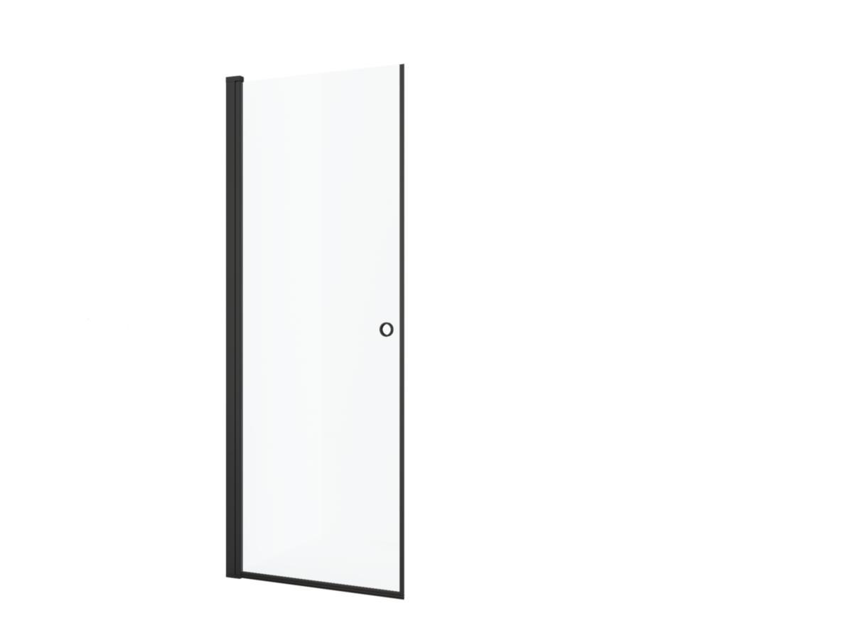 Dusjdør Vivo rett svart/klar, a-collection - a-coll Vivo dusjdør rett B70 svart/klar sikkerhetsfilm