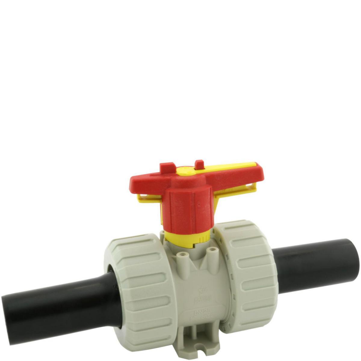Kuleventil PP M1 m/PE sveiseender, GPA - 110 mm PP-kuleventil GPA EPDM. m/PE sveiseender